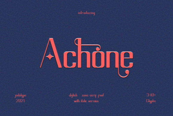 Achone: A Versatile Sans Serif Font for Modern Editorial Design