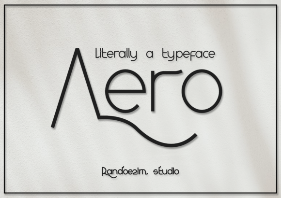 Aero: The Elegant Sans Serif Font for Makers