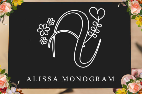 Alissa Monogram: A Romantic Typeface for Elegant Branding