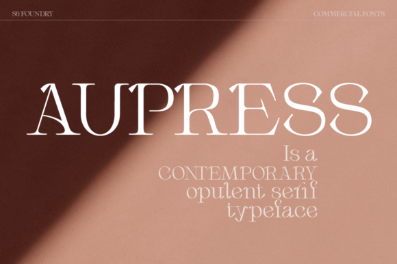 Aupress: The Elegant Serif Font for Scroll-Stopping Marketing