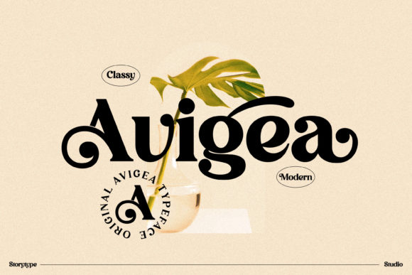 Avigea: A Luxury Serif Typeface for Modern Web Design
