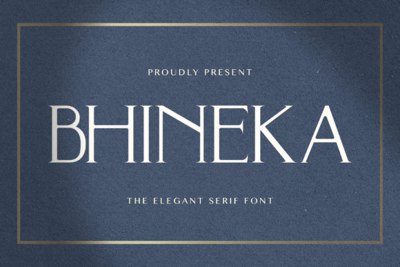Bhineka: A Bold Serif for Modern Brand Identity