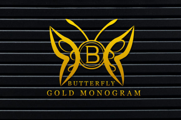 Butterfly Gold Monogram: A Refined Display Font for Editorial Design