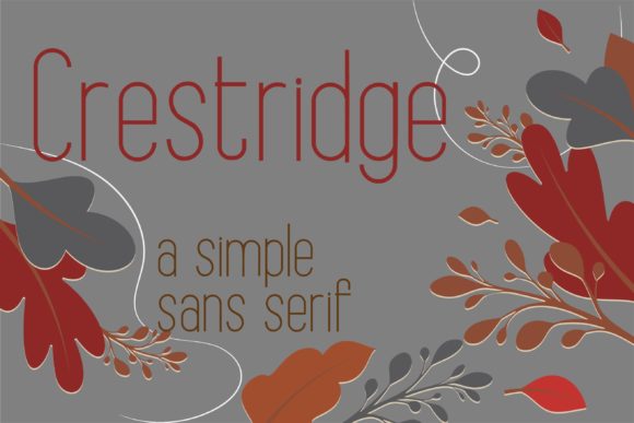 Crestridge: The Elegant Sans Serif Font for Makers