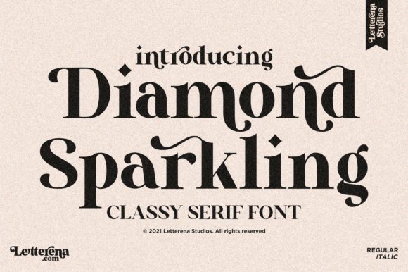 Diamond Sparkling: A Premium Serif Font for Web Design