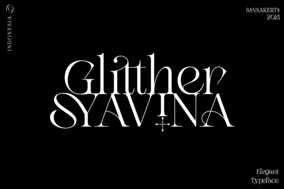 Elevating Brand Identity with the Glitther Syavina Typeface