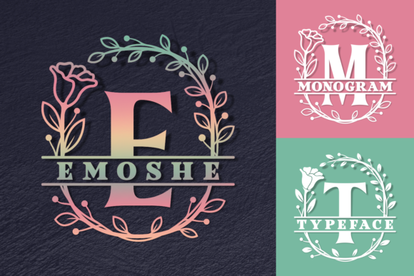 Emoshe: An Elegant Decorative Typeface for Editorial Design