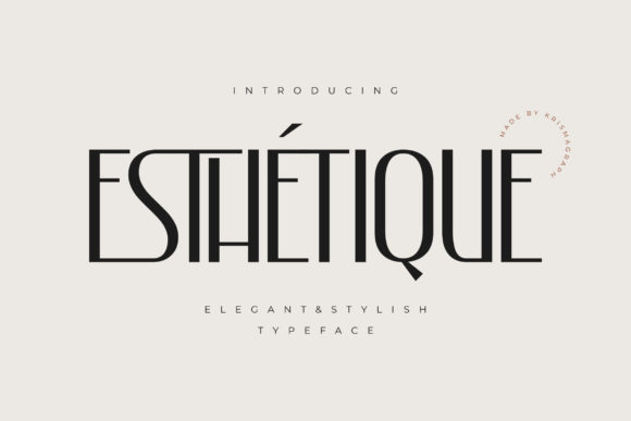 Eshetique: A Modern Sans Serif Typeface for Digital Design