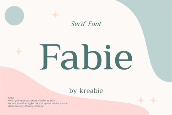 Fabie: A Versatile Serif Font for Editorial Design