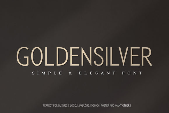 Golden Silver: A Modern Sans Serif for Bold Branding