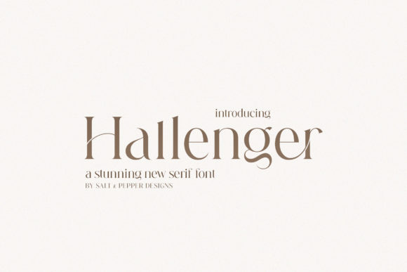 Hallenger Font: Elevating Brand Identity with Elegant Serifs