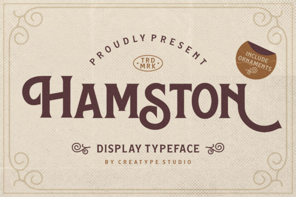 Hamston: The Elegant Serif Font for Handmade Brands