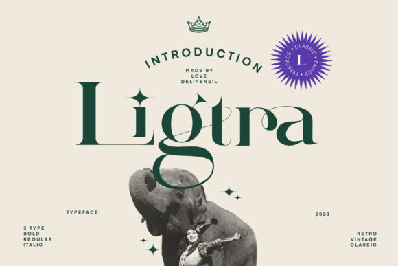 Ligtra: A Refined Serif Typeface for Editorial Elegance