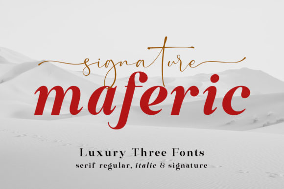 Maferic Signature: A Premium Serif Font for Modern Web Design