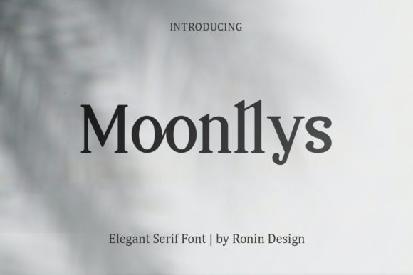 Moonllys: The Elegant Serif Font for Editorial Design