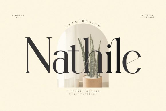 Nathile: A Refined Serif Typeface for Modern Editorial Design