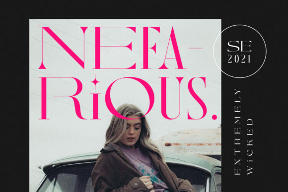 Nefarious: An Elegant Serif Font for Editorial Design