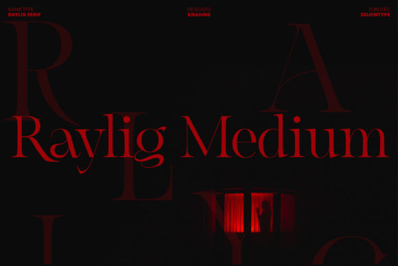 Raylig Medium: An Elegant Serif Font for Branding