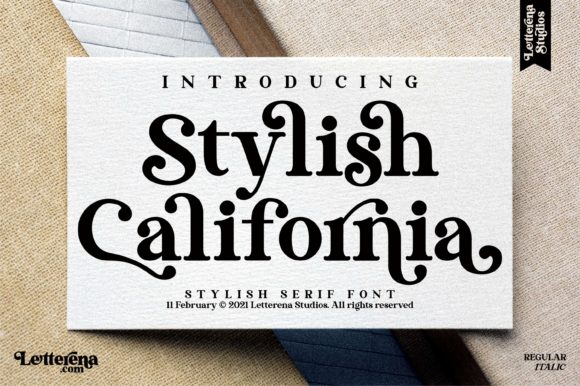 Stylish California: A Premium Serif Font for Modern Web Design
