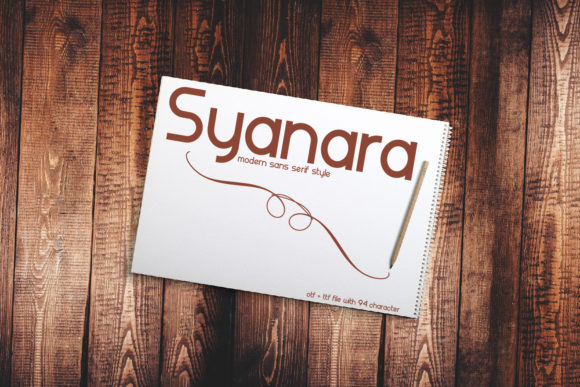 Syanara: A Minimal Sans Serif Font for Modern Web Design