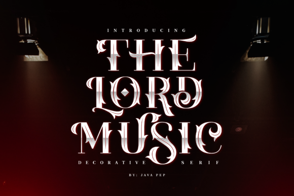 The Lord Music: A Bold Decorative Font for Branding