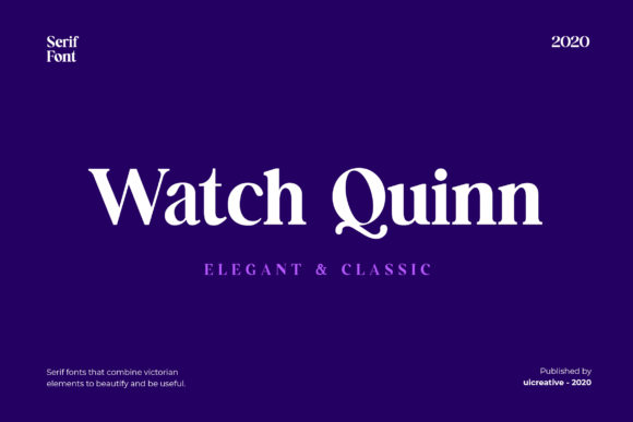 Watch Quinn: A Versatile Serif Font for Branding